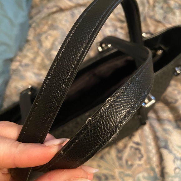 Michael Kors Jetset Black Signature Tote with Leather Trim & Silver-Tone Accents - Picture 6 of 7